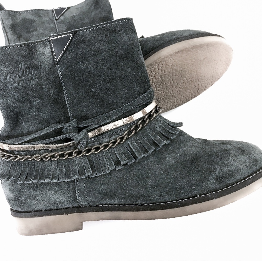 Coolway Suede Fringe Boots