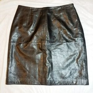 Black Leather Skirt