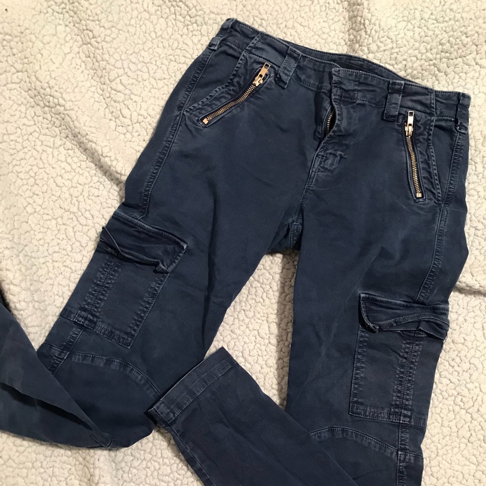 J Brand moto jeans blue size 27 distressed