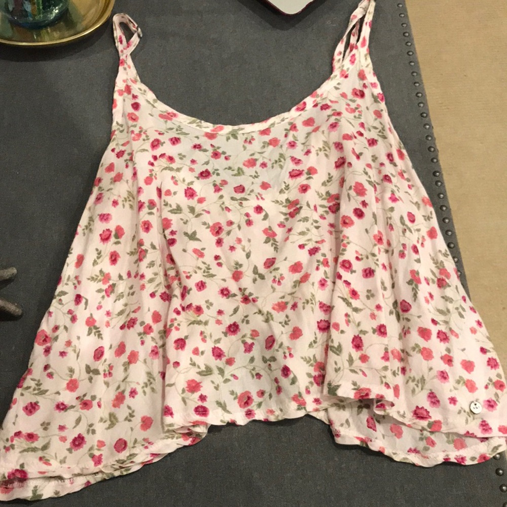 Abercrombie Floral Flowy Crop Top