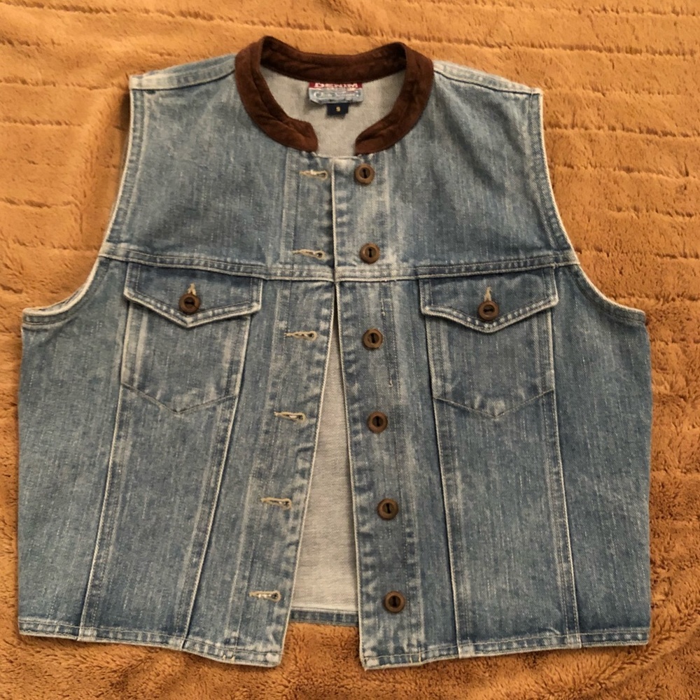Vintage denim vest