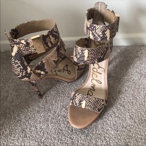 Sam edelman Snake Print heels