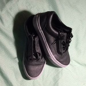 Brand new black and gray crackle vans