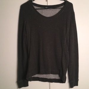 Gray shimmer sweatshirt