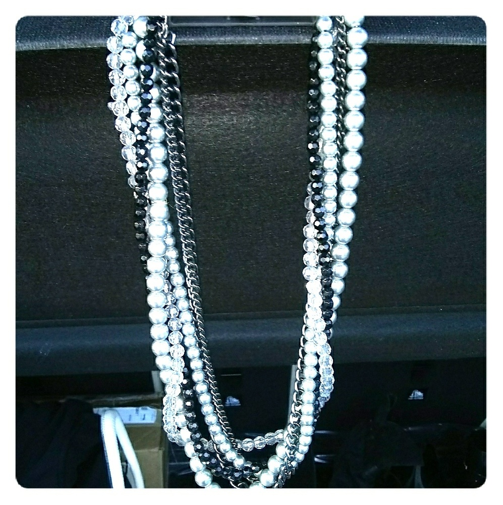 Multilayered Pearl Necklace