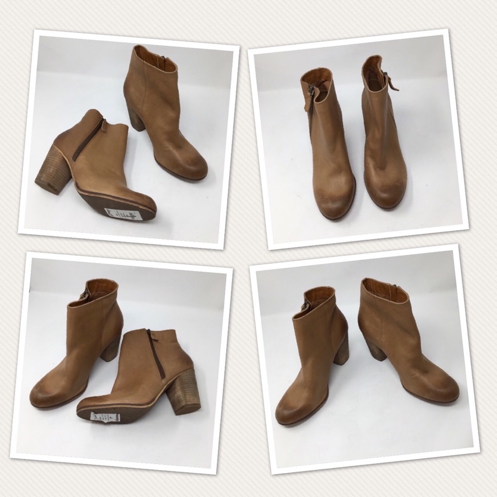 BP Trolley Side ZIP Cognac Booties