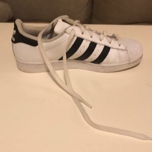 Adidas black and white casual shoes everyday wear