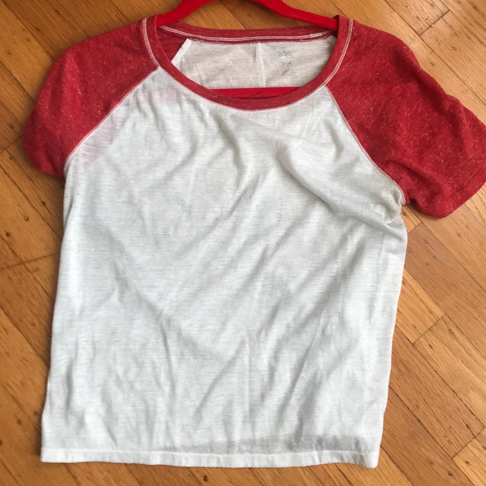 Baseball tee short shelve crop top
