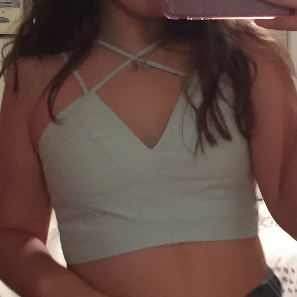 LF crop bralette shirt