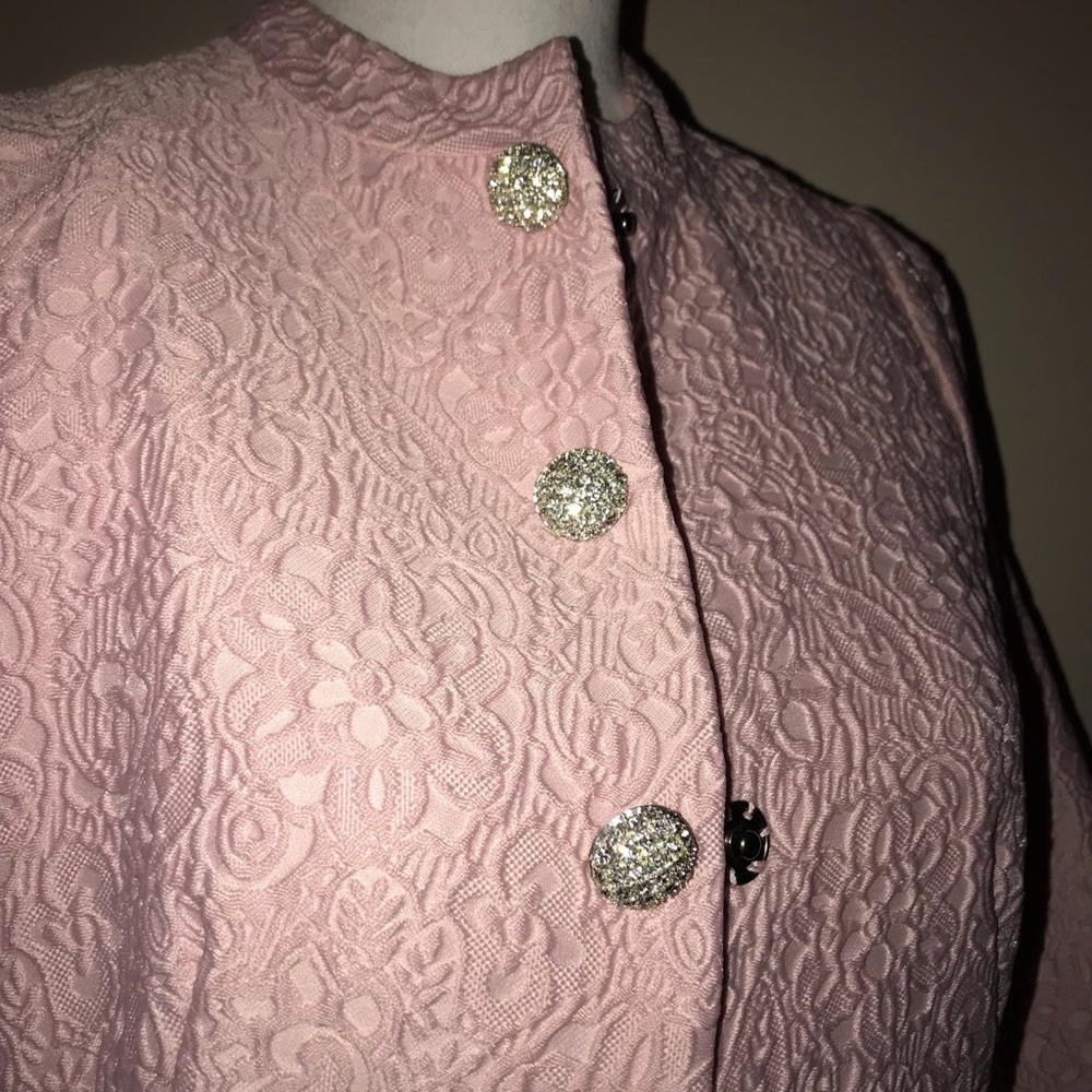 Pink Jacquard coat By Sicheng Lisha
