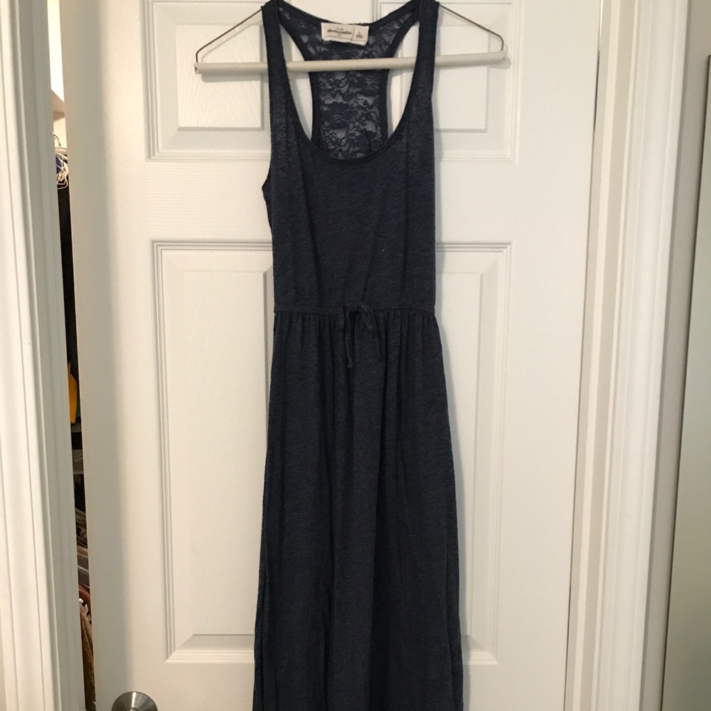 Navy blue Abercrombie kids maxi dress