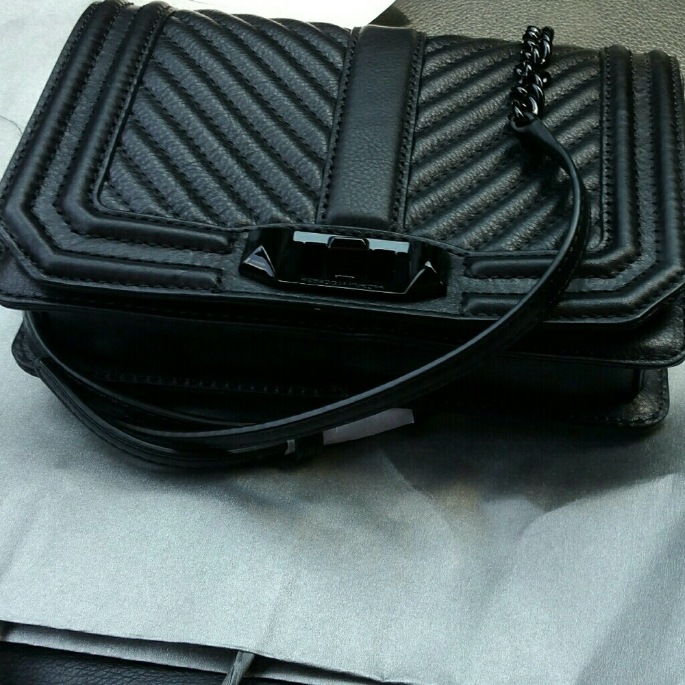 Rebecca Minkoff black bag. Size small.