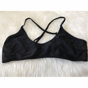 M Criss Cross Back Black Bikini Top  Size 12