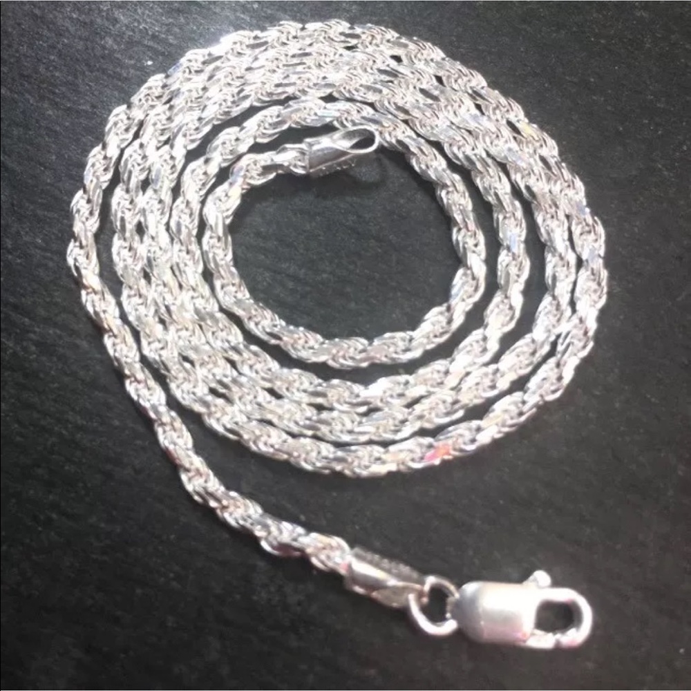 New Anti-Tarnish 925 Children Rope Chain Necklace