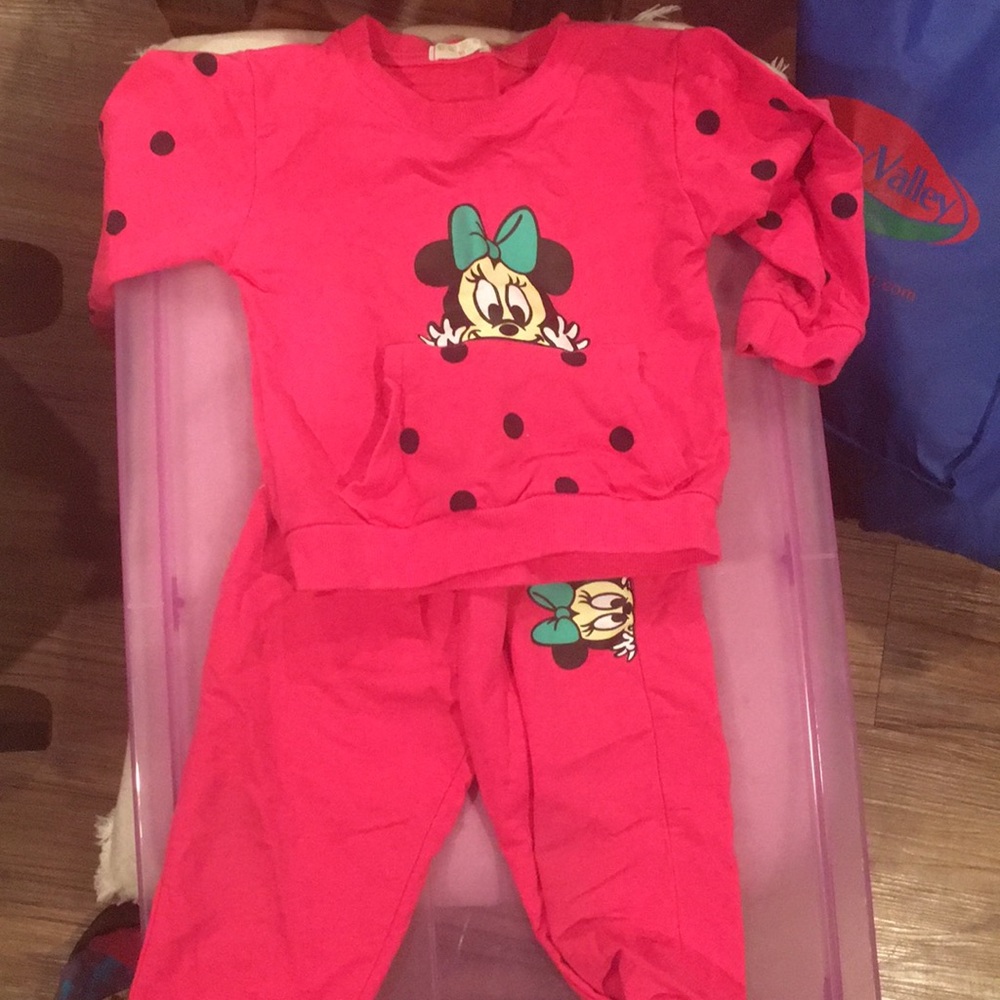 Minnie Mouse Outfit Sz 2T