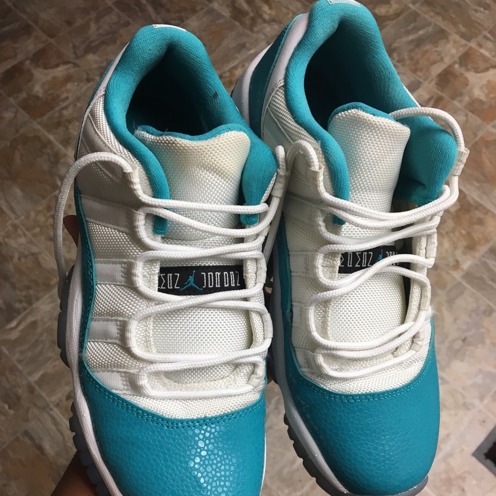 Retro Jordan aqua snakeskin 11