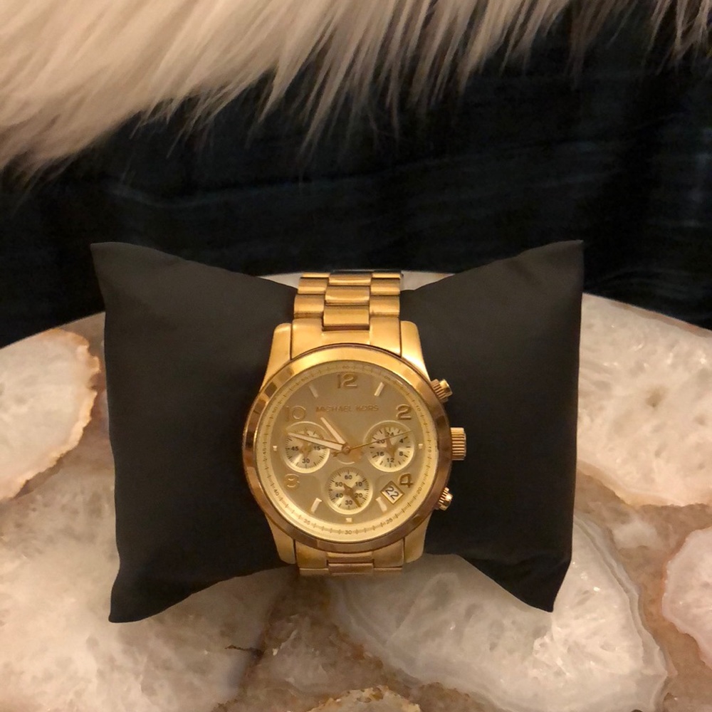 Michael Kors Oversized Gold-Tone Watch