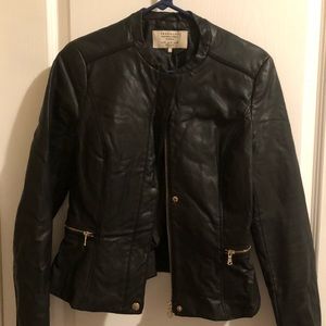 Peplum Leather Jacket
