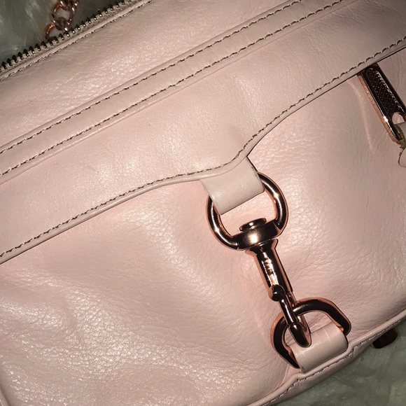 Rebecca Minkoff Mini M.A.C. crossbody handbag in quartz pink rose gold hardware - Picture 5 of 10