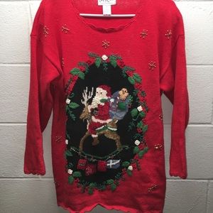 Vintage ugly Christmas sweater🎄
