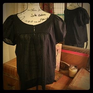 Adorable Puffy-Sleeve Babydoll Blouse