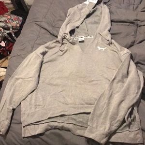 PINK Gray Hoodie