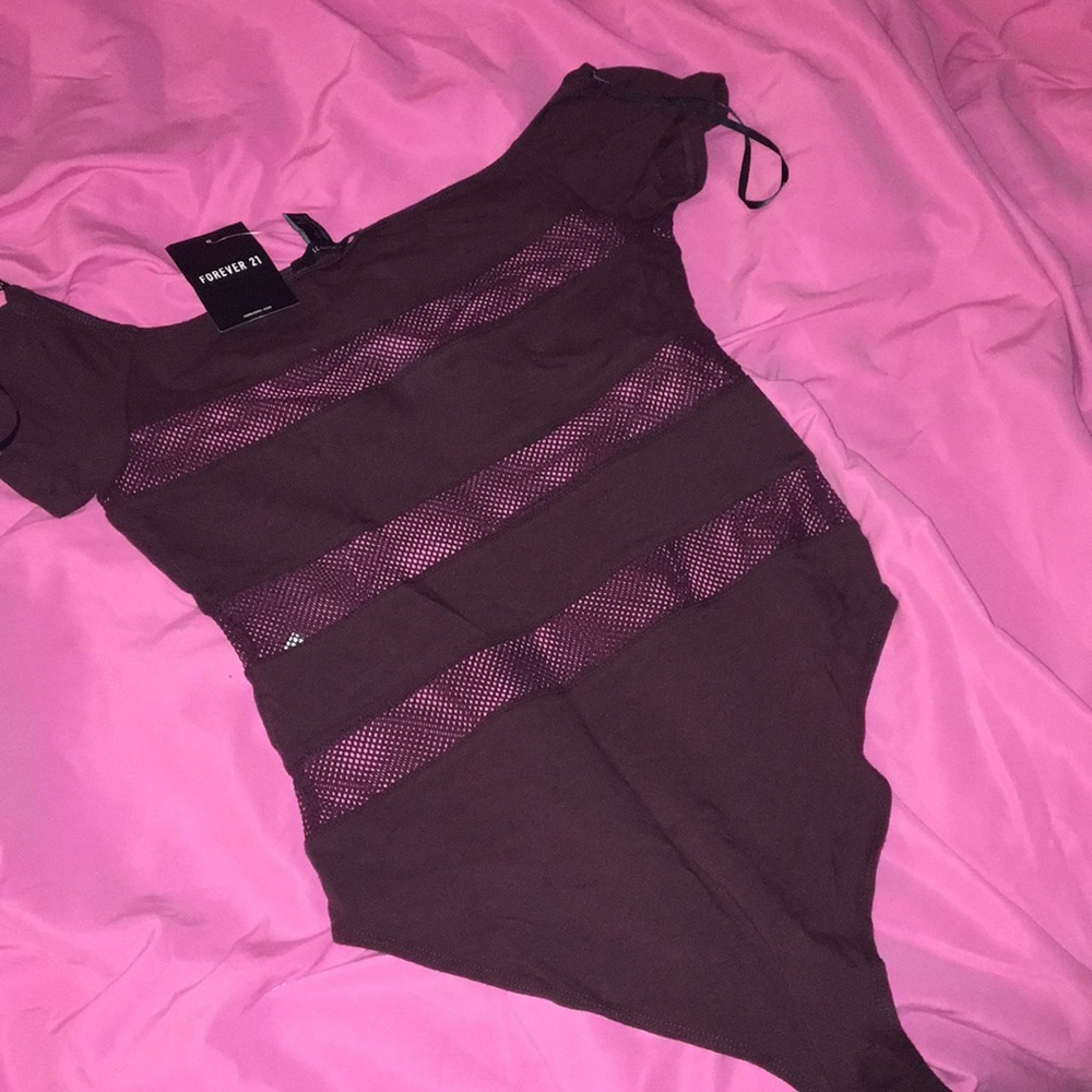burgundy bodysuit