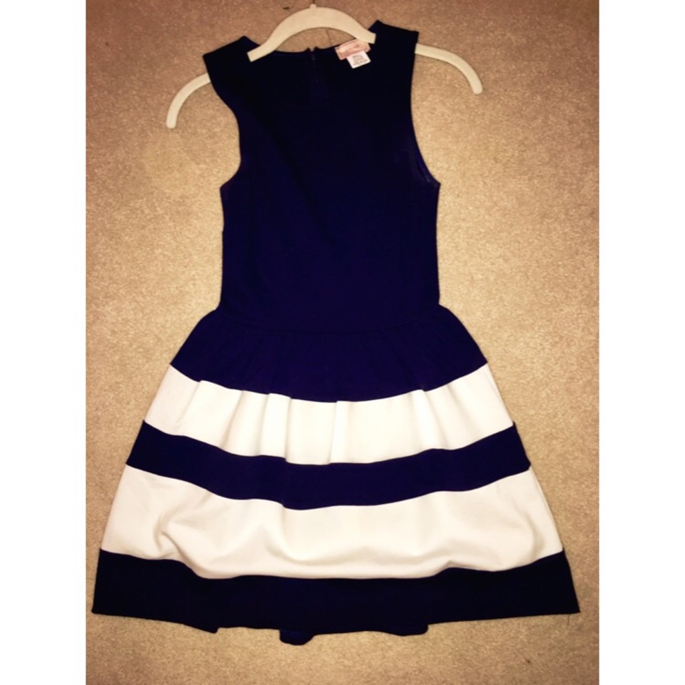 Small nautical navy blue dress