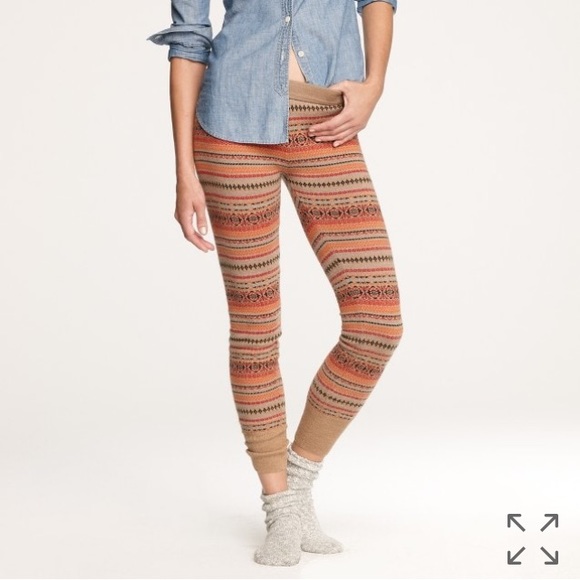 J. Crew Pants - J. CREW FAIR ISLE SWEATER LEGGINGS COMFY #J25