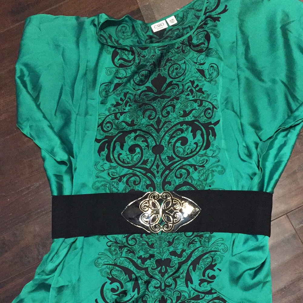 Blouse with belt