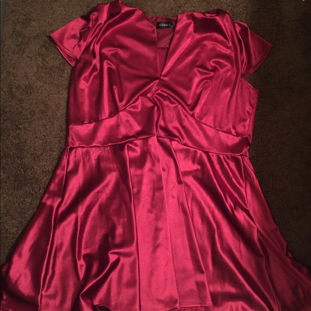 Asos satin skater dress