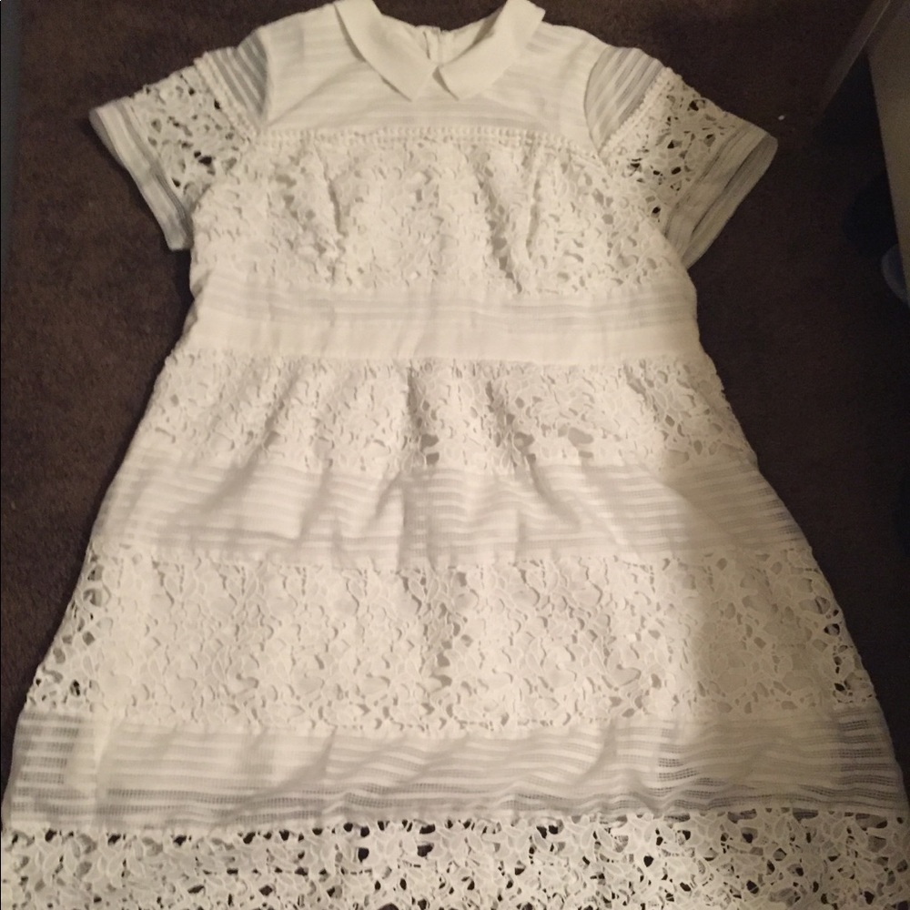 White lace dress
