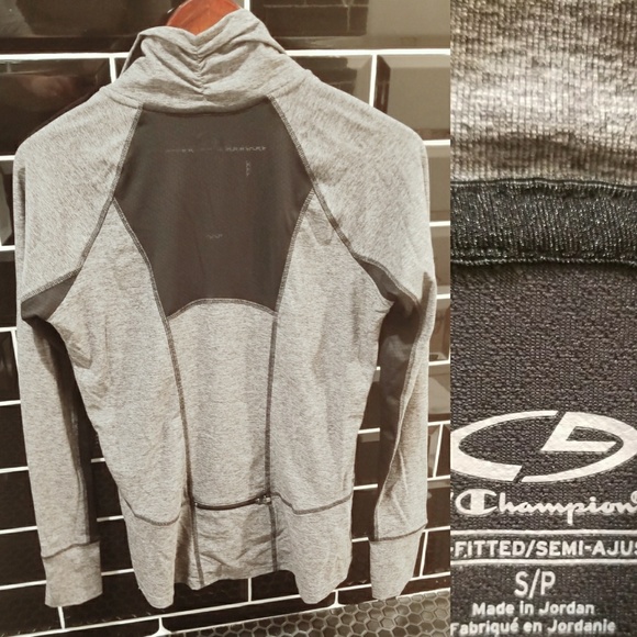 Champion Gray Athletic Fitted Sports Jacket - Picture 4 of 5
