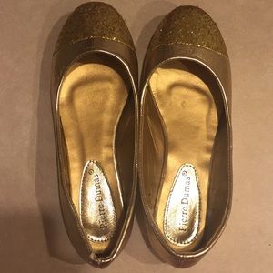 Pierre Dumas, Gold Glitter Flats
