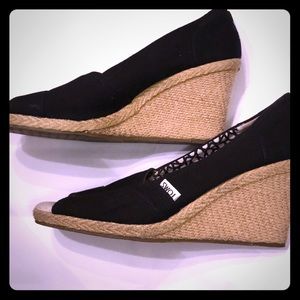 Holiday sale!!!!  Toms wedges size 9