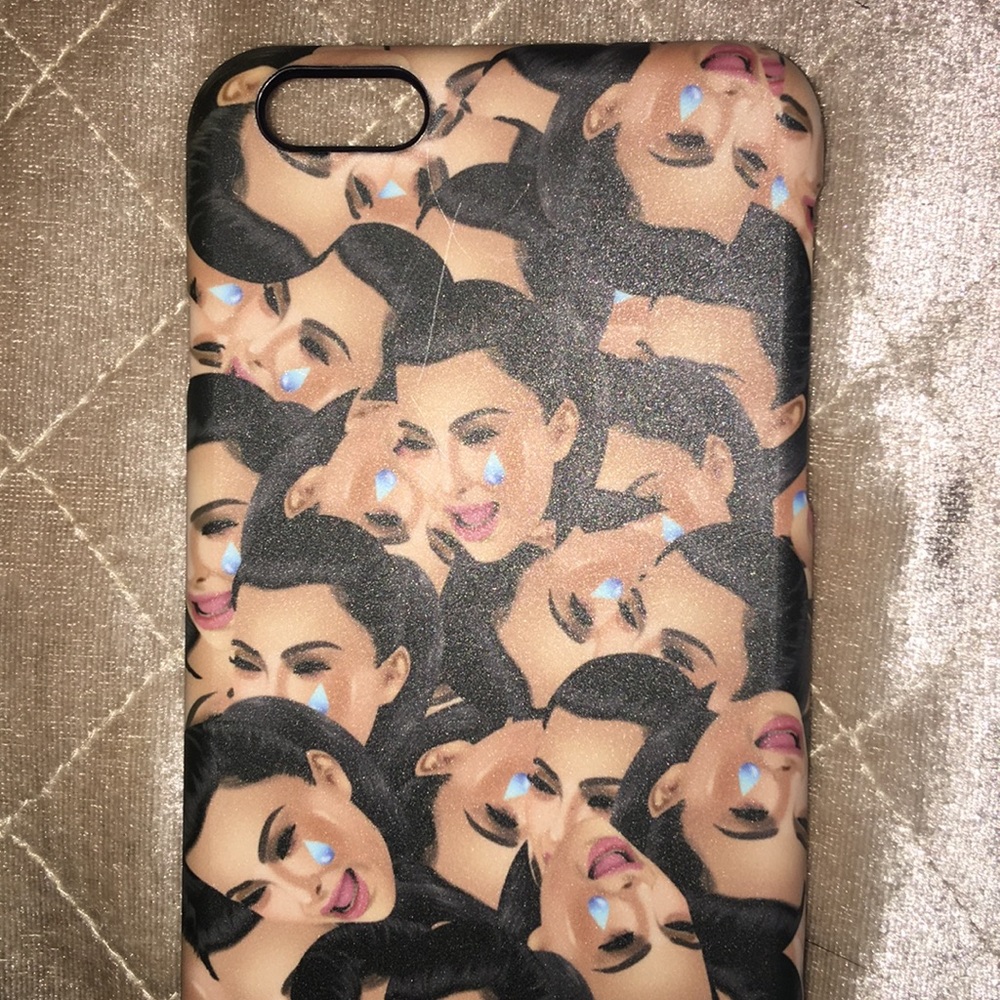 Kim kardashian crying IPhone 6+ case , never used