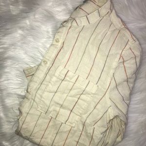 Long sleeve mid way button up