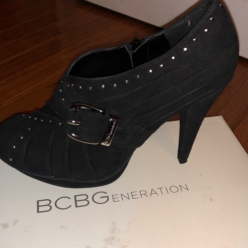 BCBGeneration Black Suede Heel