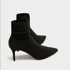 Zara Sock Style Ankle Boot SOLD OUT LIKE NEW