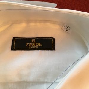 New Men’s Fendi Dress Shirt