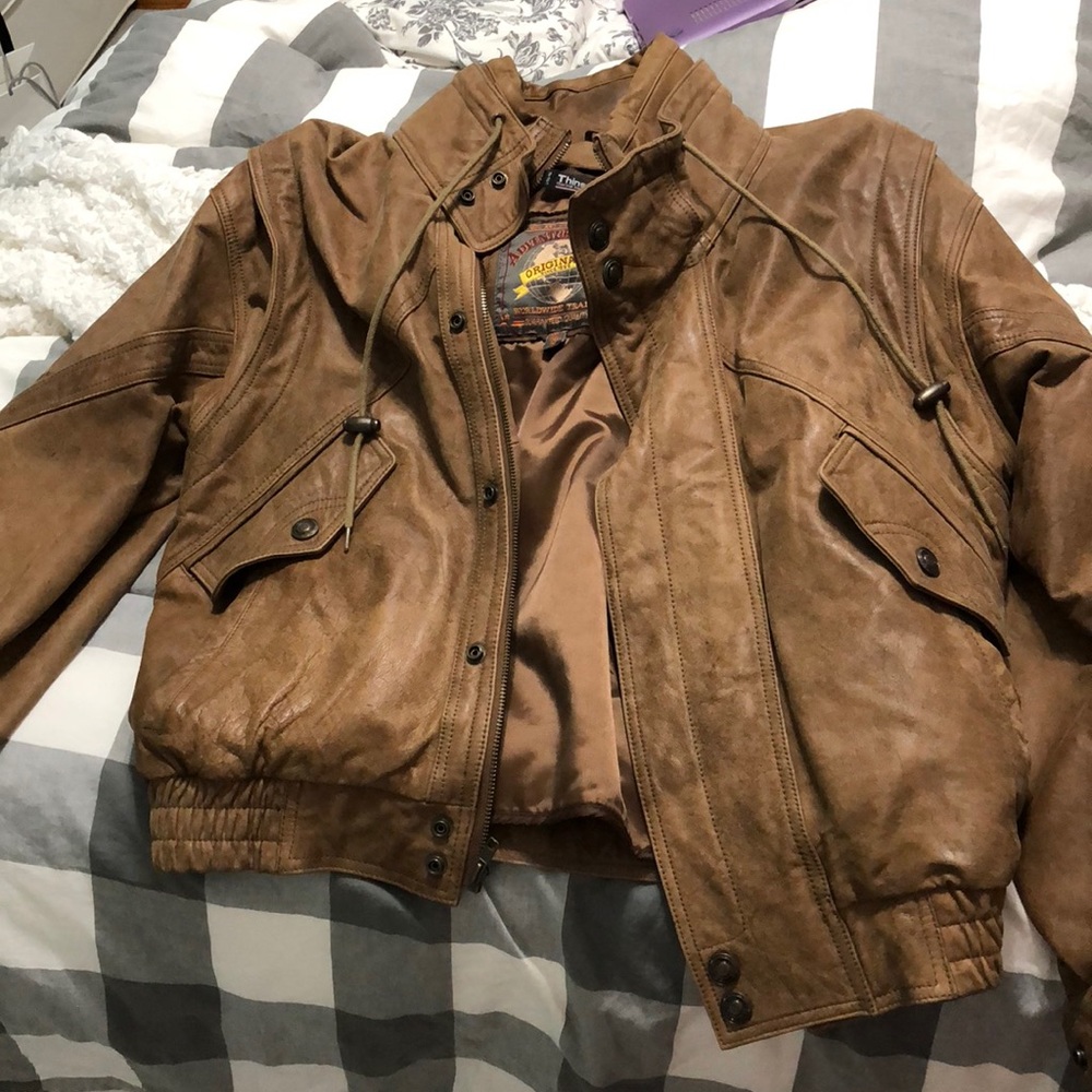 Men’s vintage leather jacket