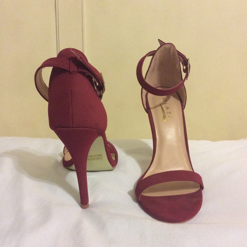 Burgundy High Heels