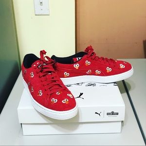 Red Suede Pumas - Sesame Street Edition
