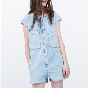 ISO Zara TRF Denim Jumpsuit
