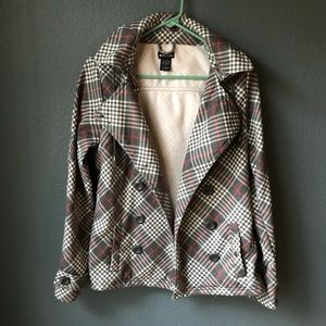 Plaid style jacket
