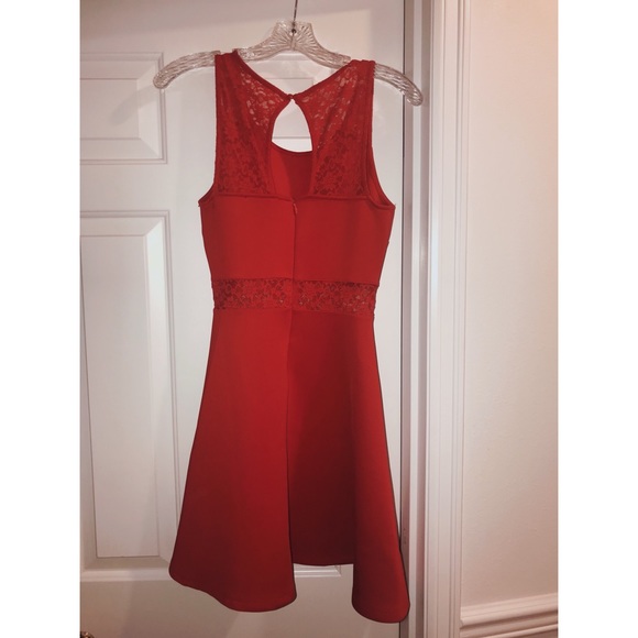CYBER SALE‼️ Red Lace Dress - Picture 2 of 3
