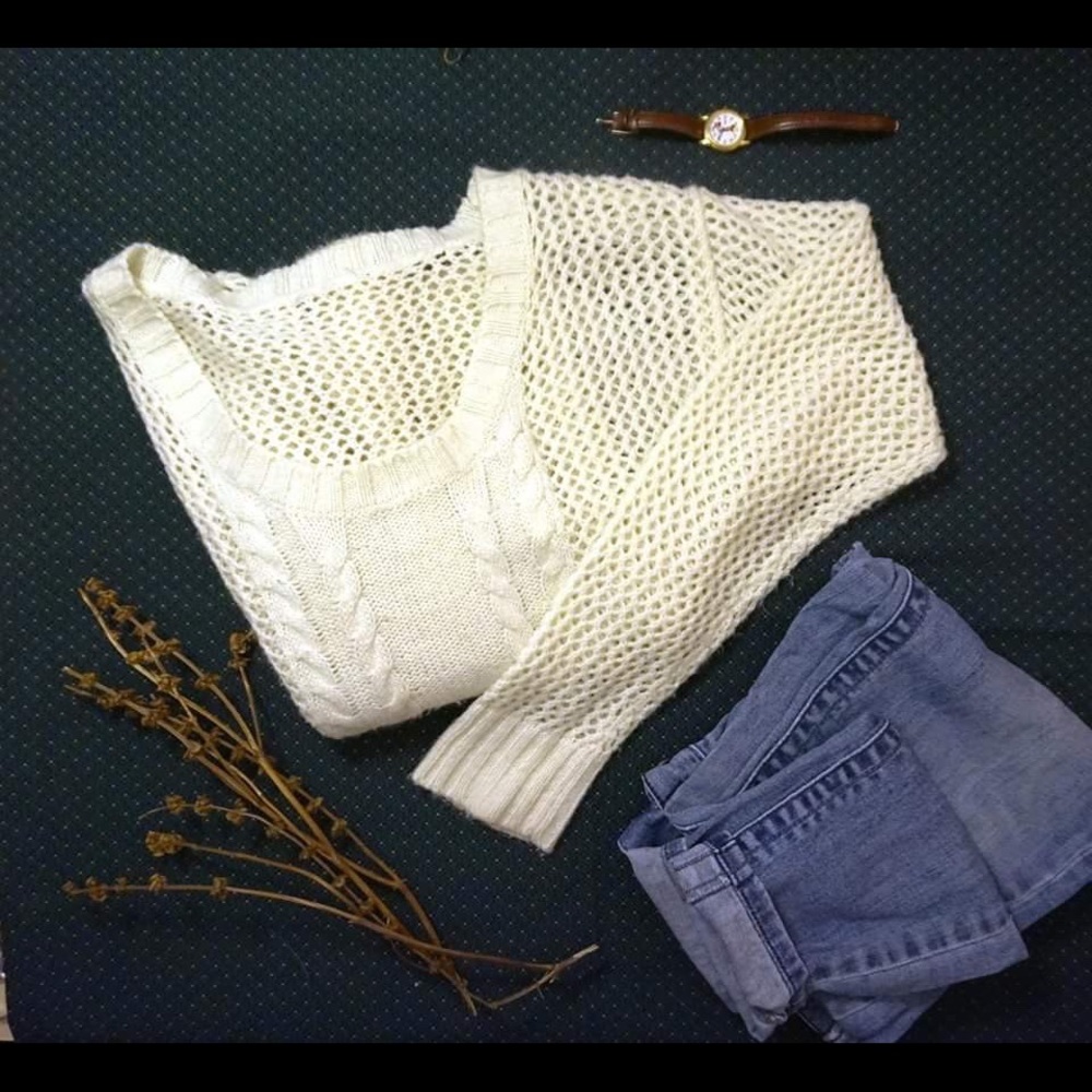 Vintage cable knit sweater