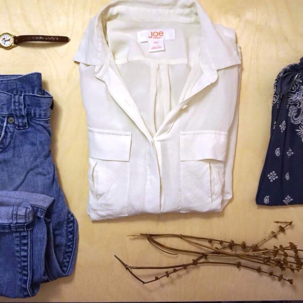 Classic white button down