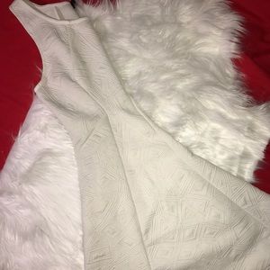 White constructed flowy dress