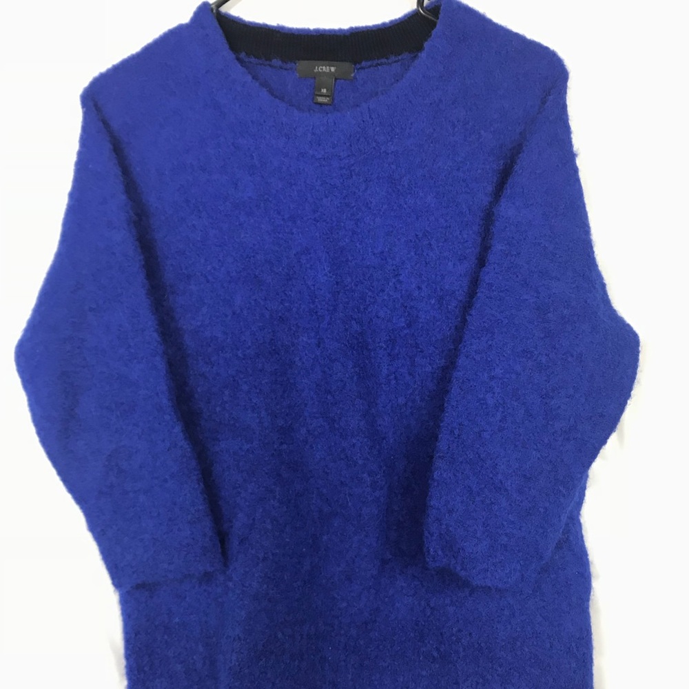 J. Crew Women's Pullover Sweater XS Blue Alpaca